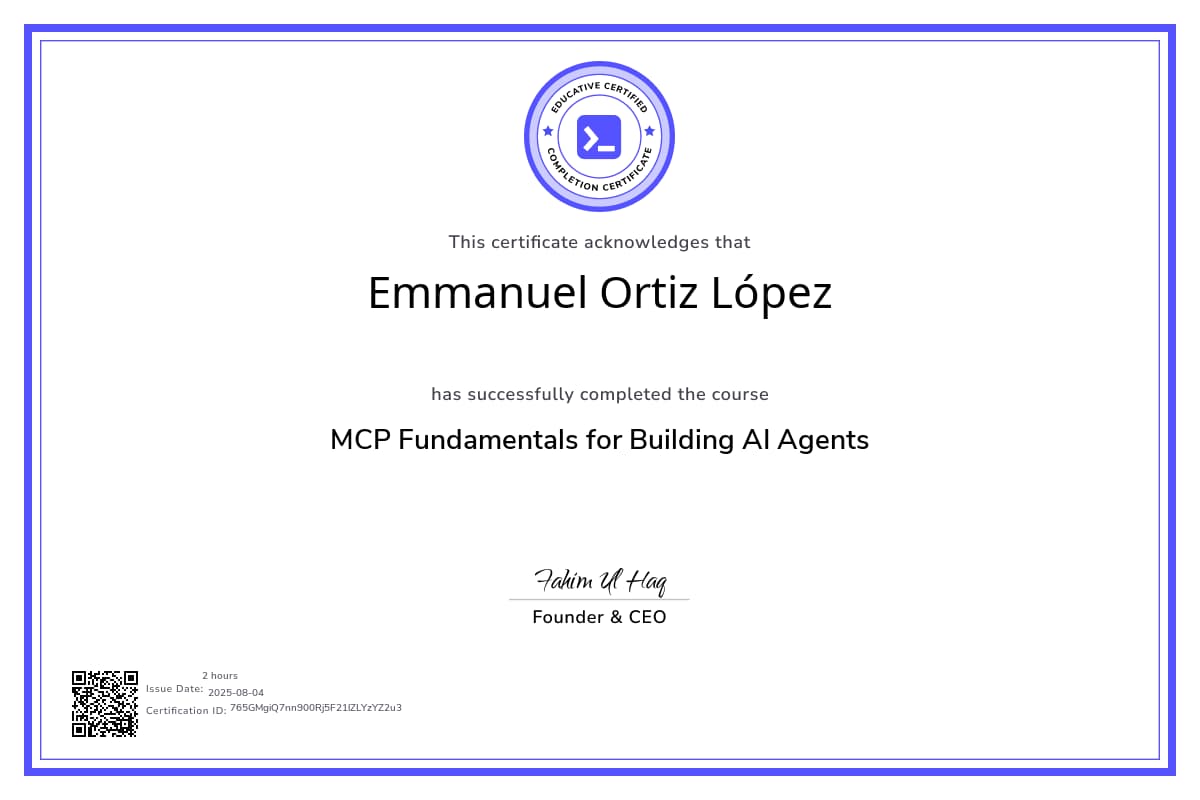 Course Certificate