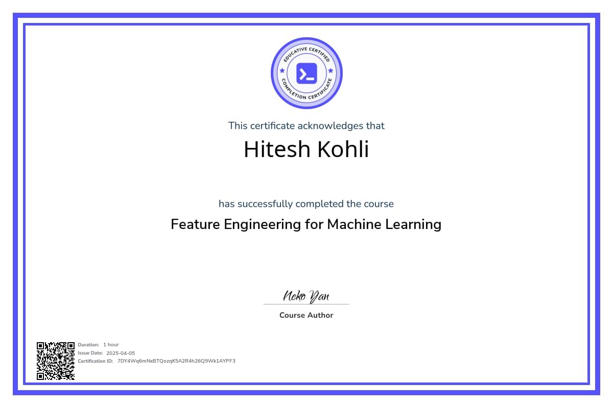 Personalized Path Certificate