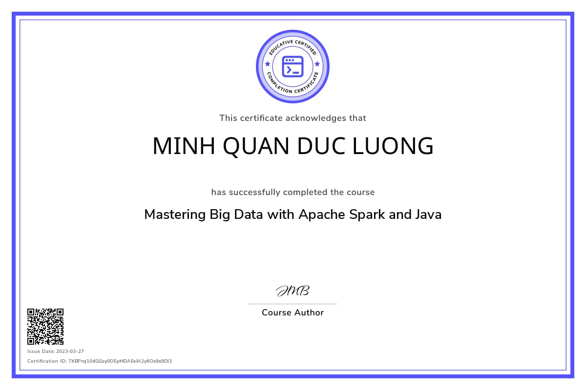 Course Certificate