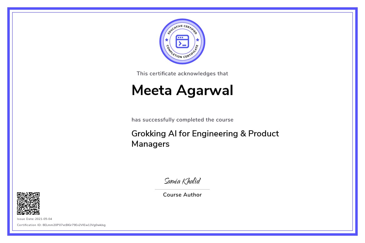 Personalized Path Certificate