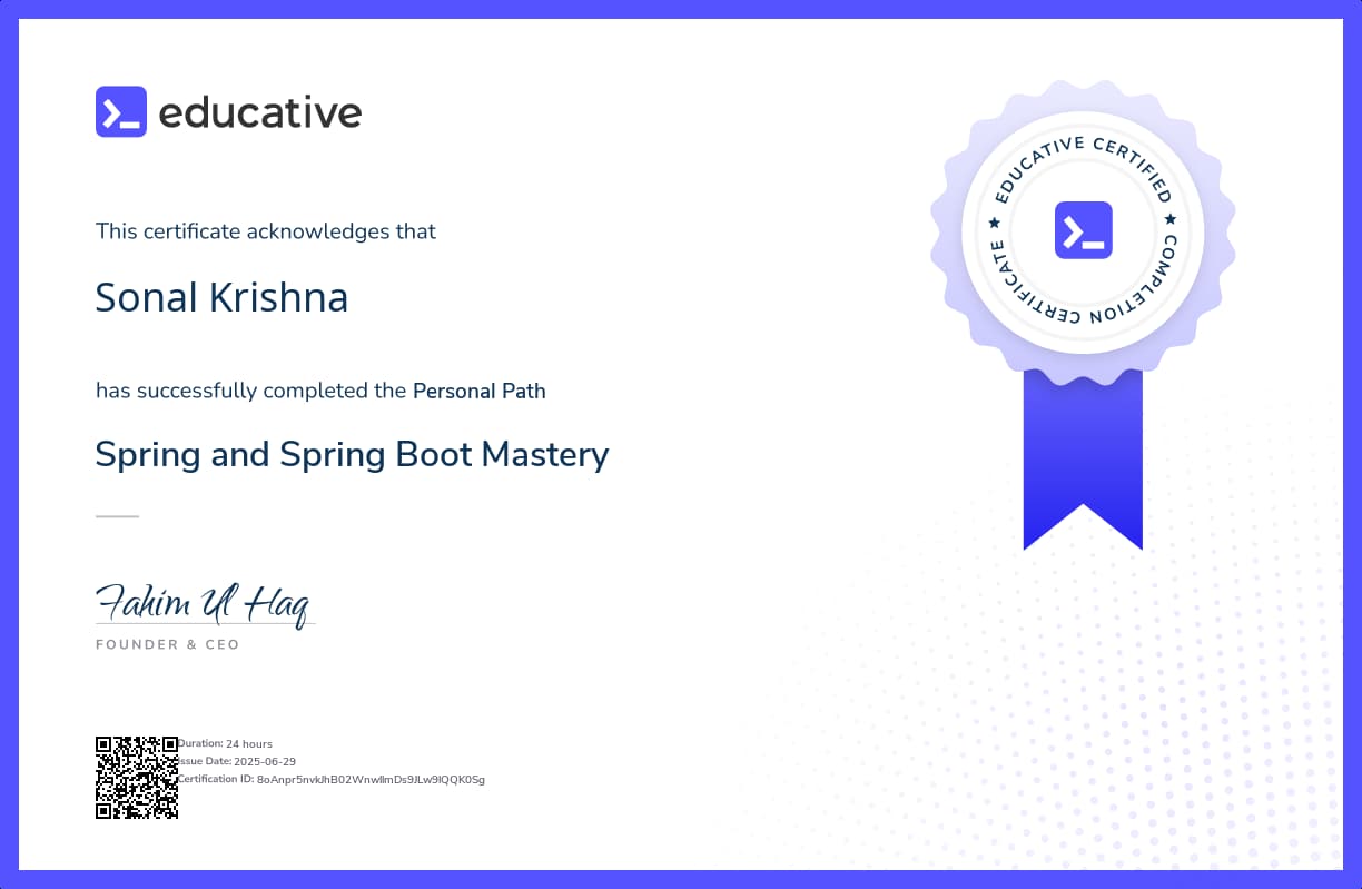 Personalized Path Certificate