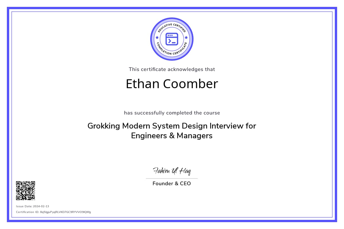 Course Certificate