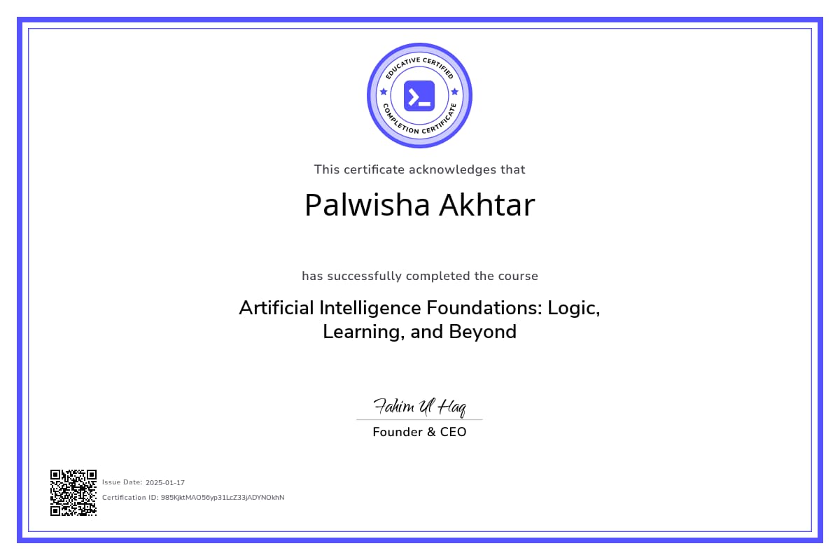 Course Certificate