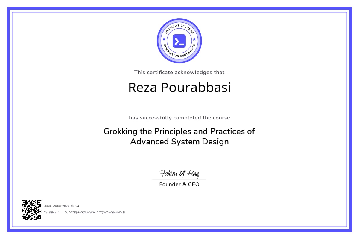 Course Certificate