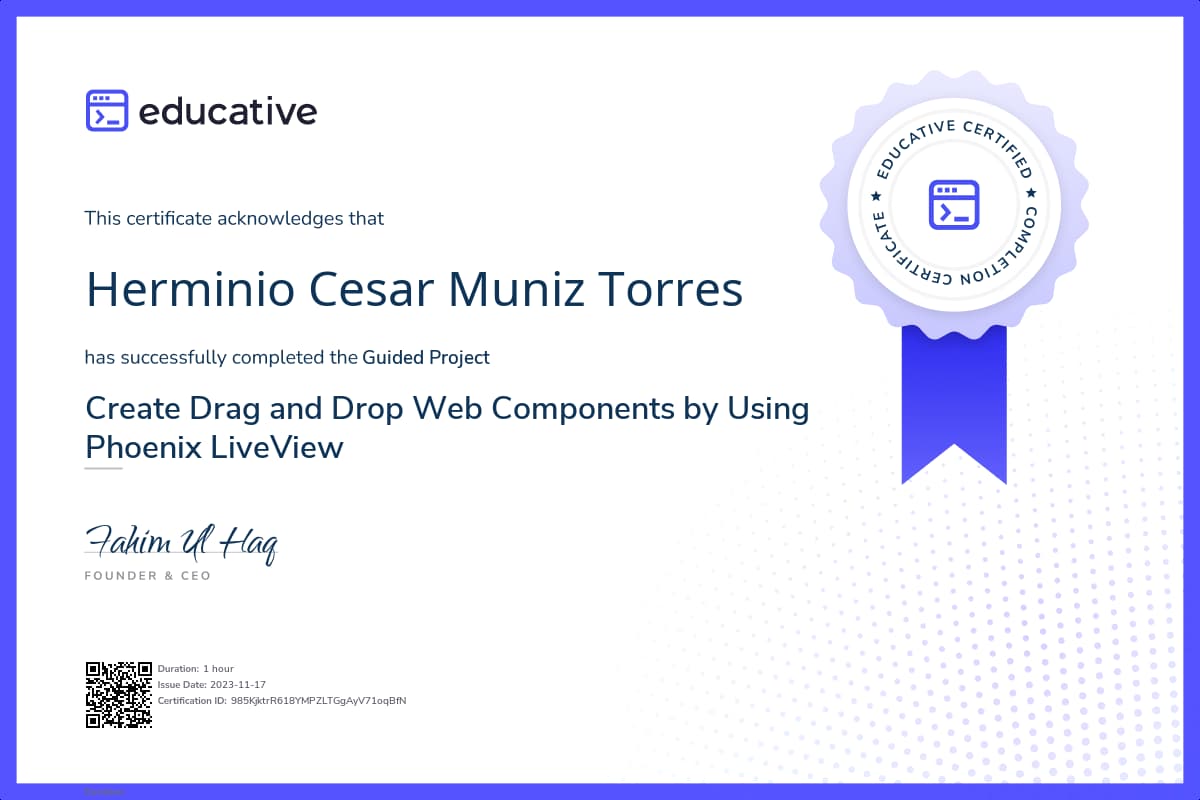 Project Certificate