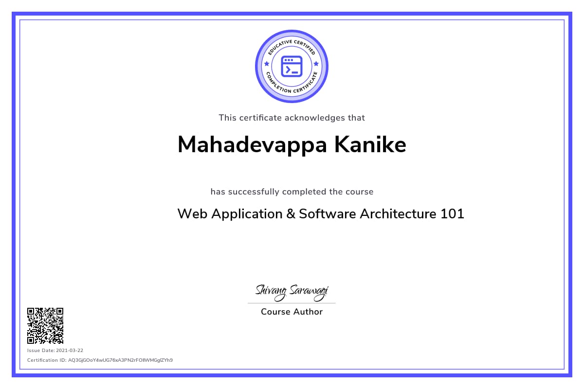 Personalized Path Certificate