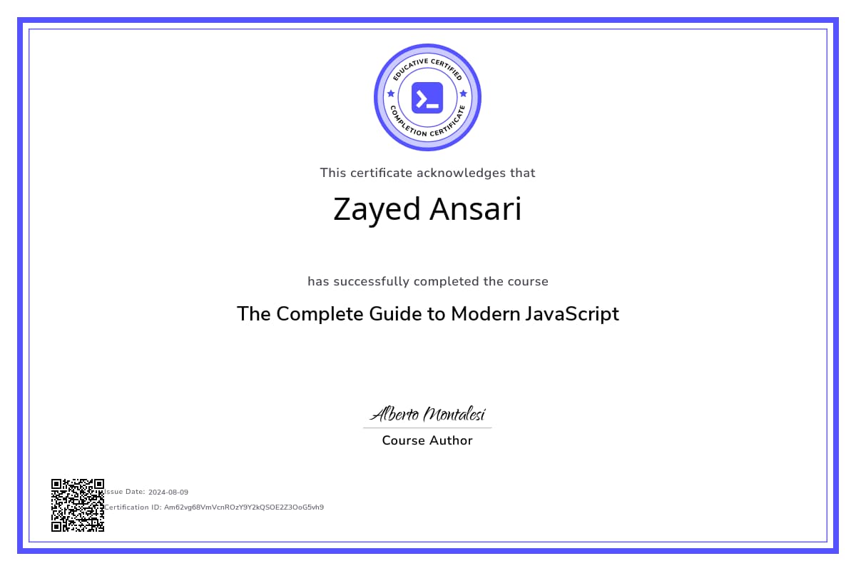 Course Certificate