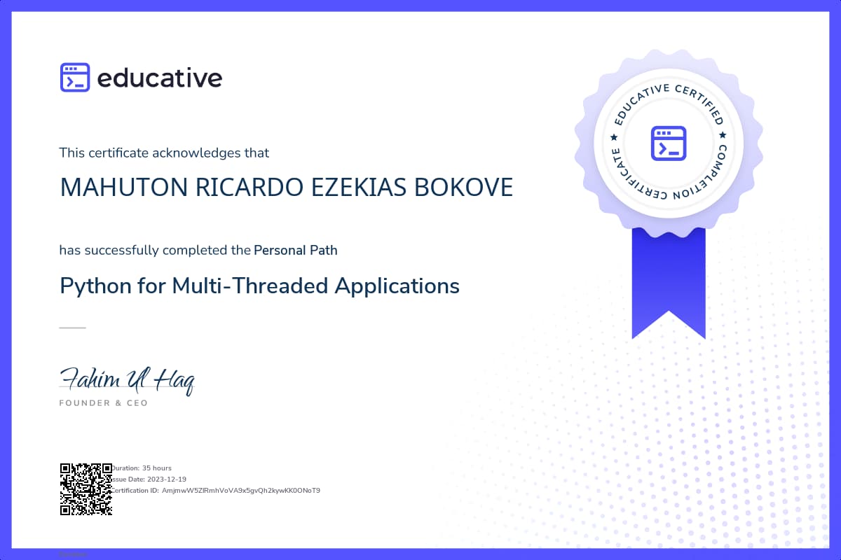 Personalized Path Certificate