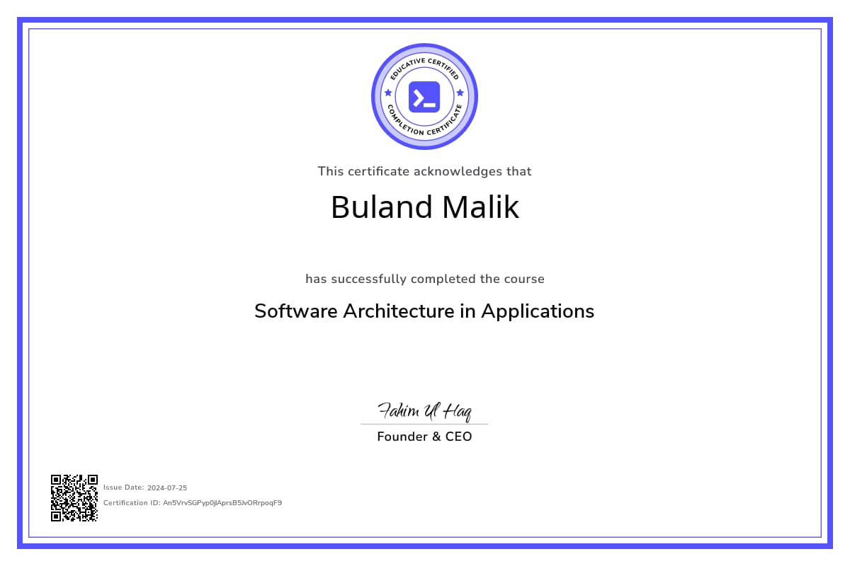Course Certificate