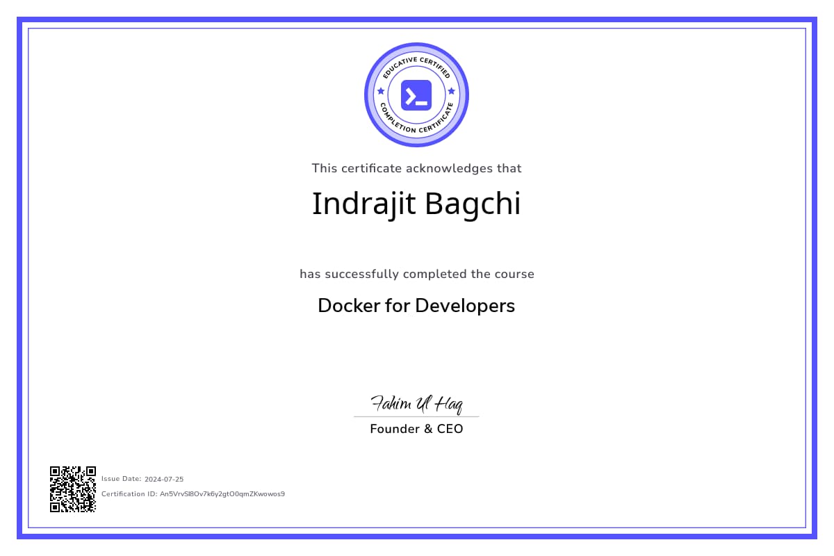 Course Certificate