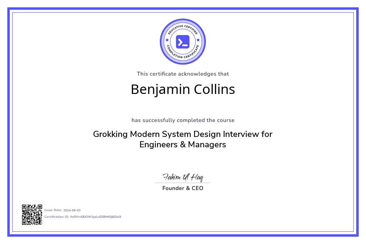 Course Certificate