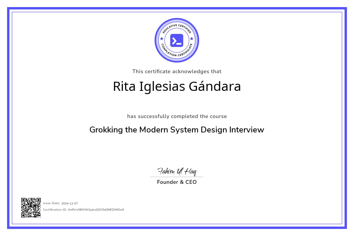 Course Certificate