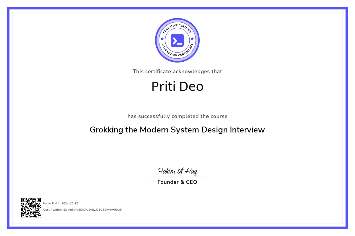 Course Certificate
