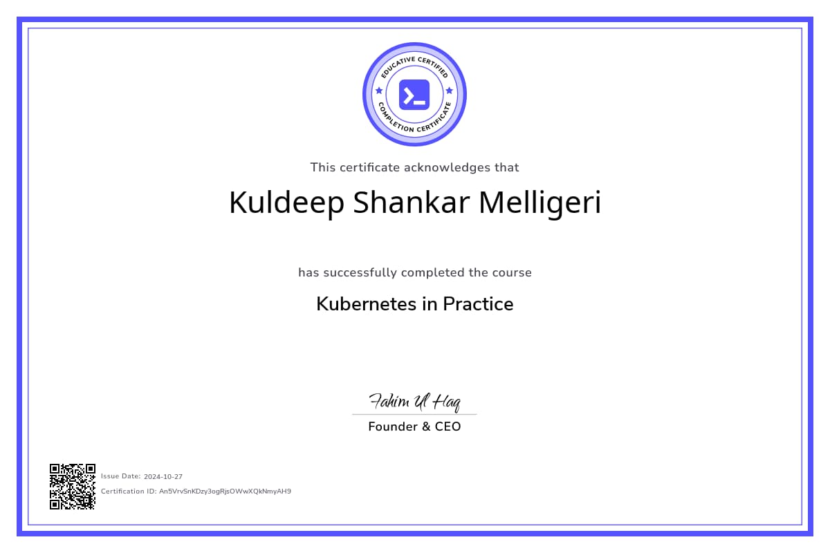 Course Certificate