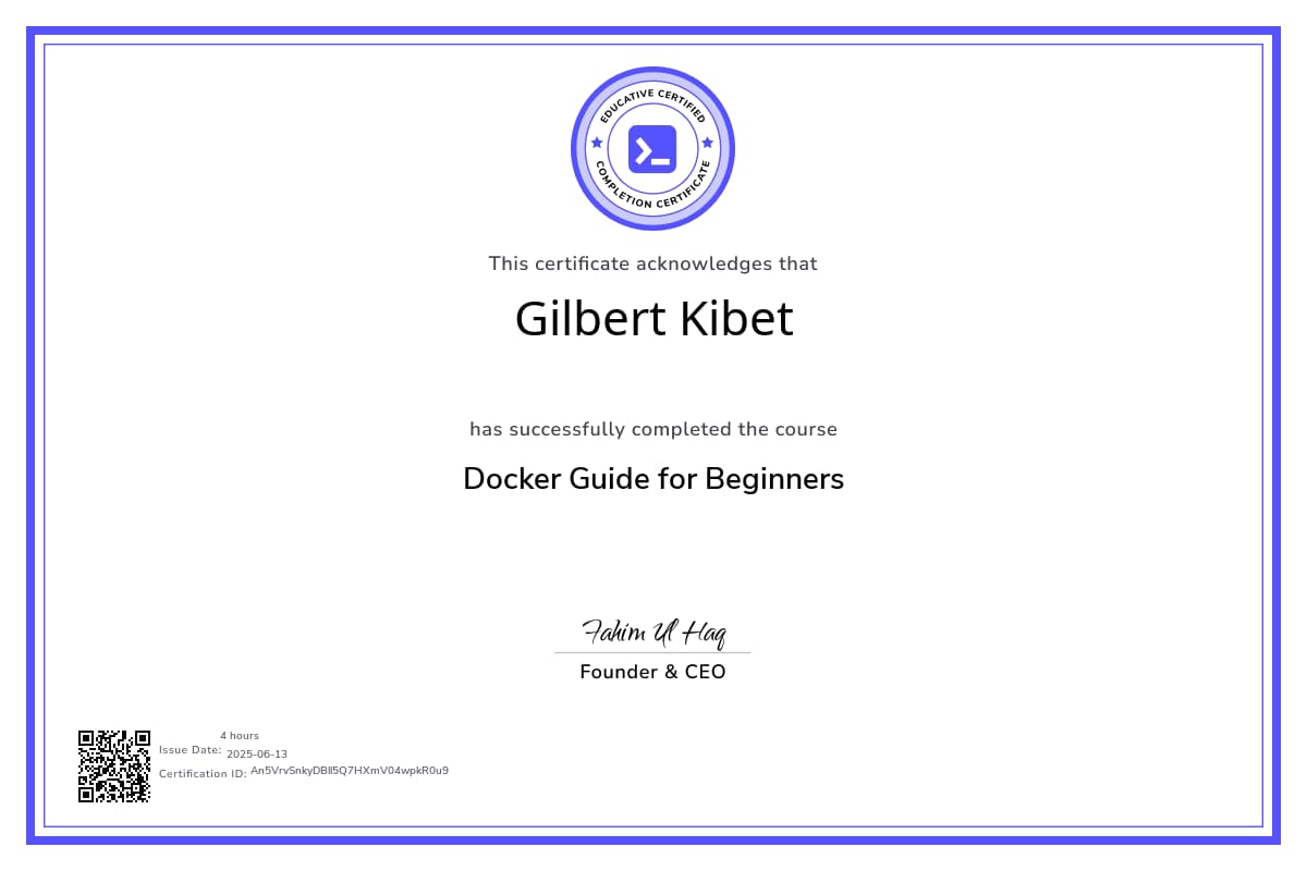 Course Certificate
