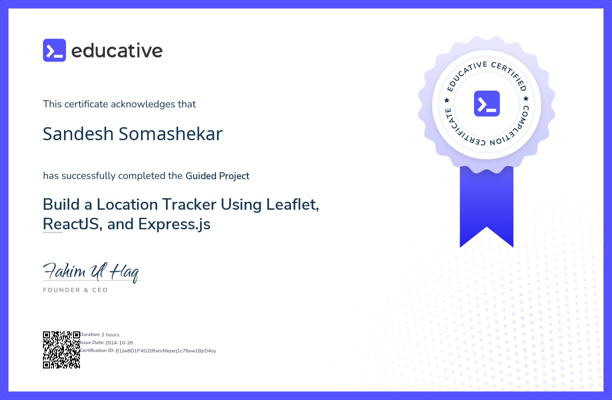 Project Certificate