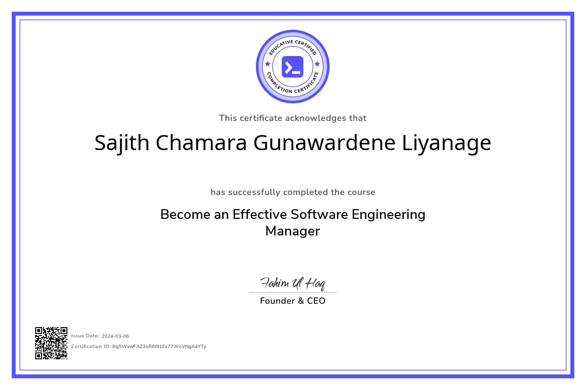 Course Certificate