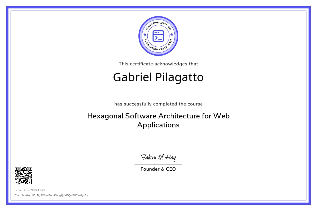 Course Certificate