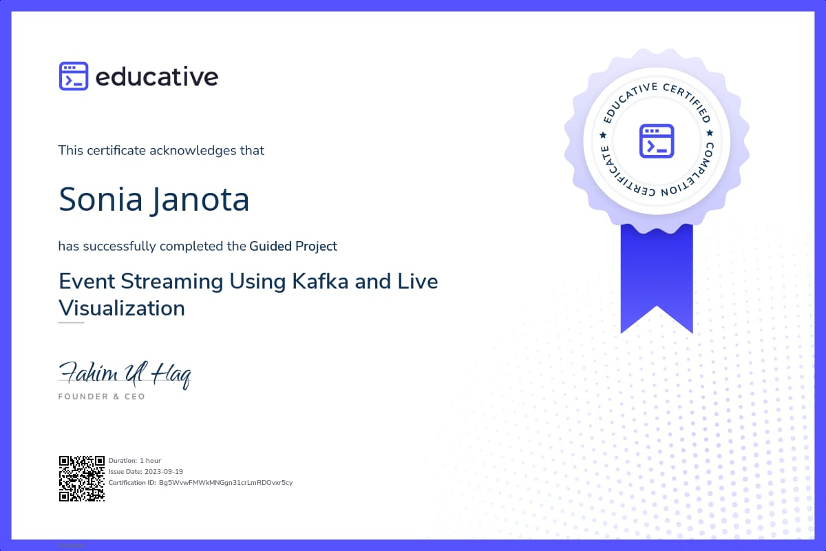 Project Certificate