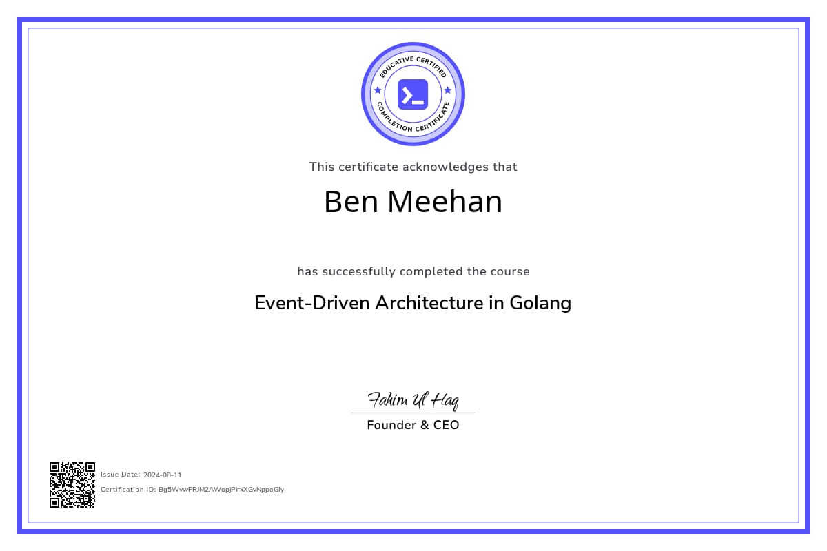 Course Certificate