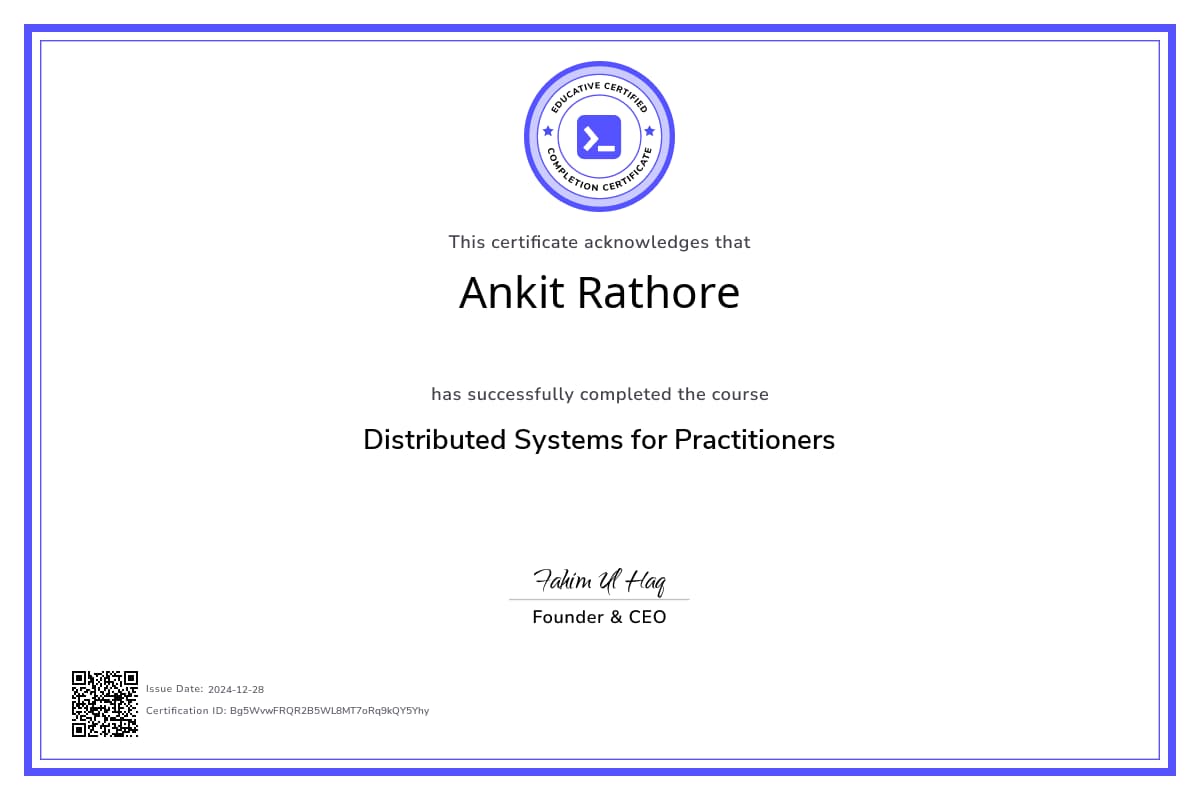 Course Certificate