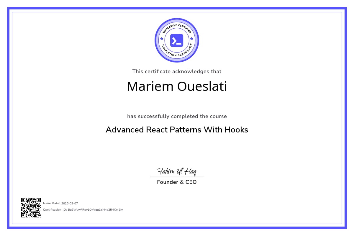 Course Certificate