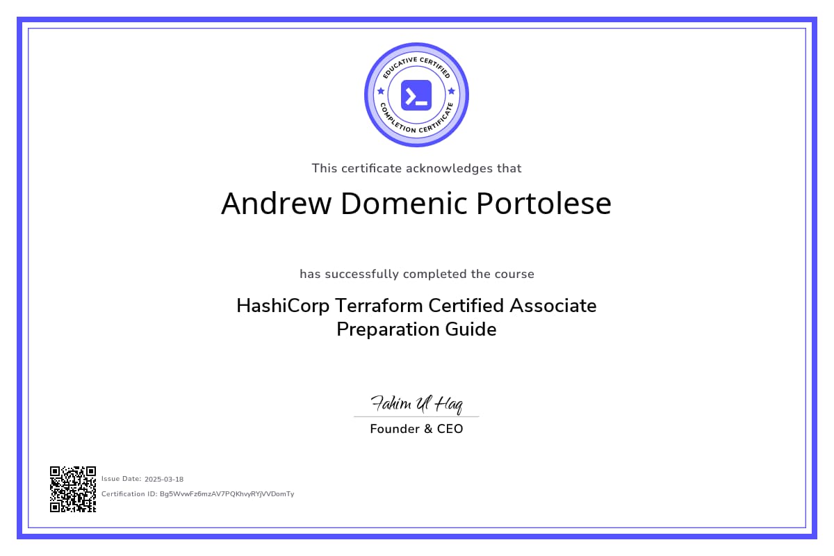 Course Certificate