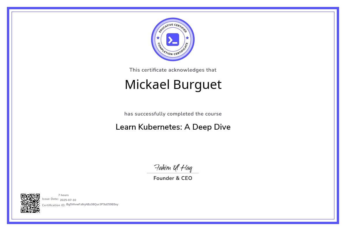 Course Certificate
