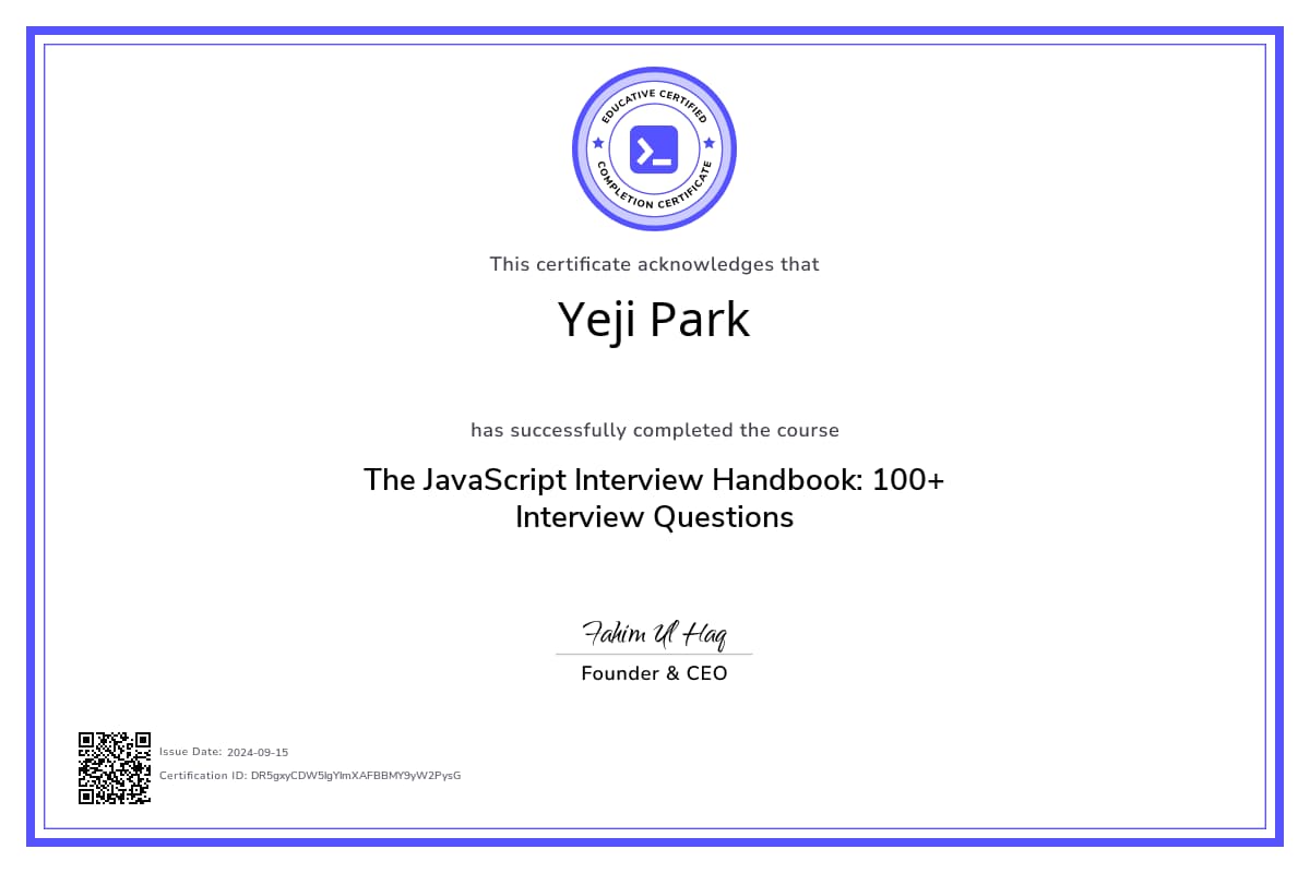 Course Certificate