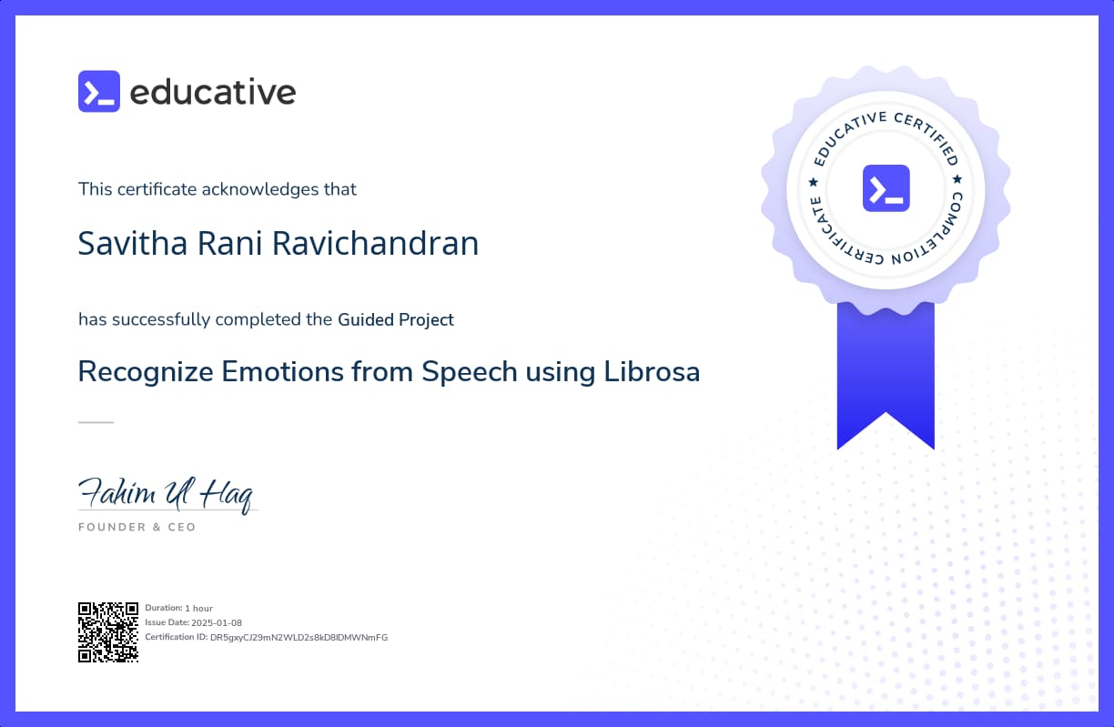 Project Certificate