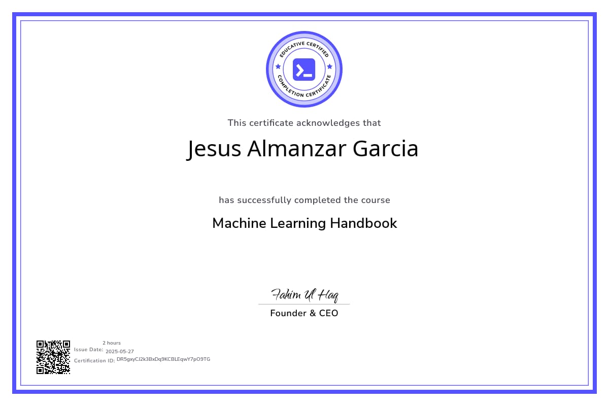 Course Certificate