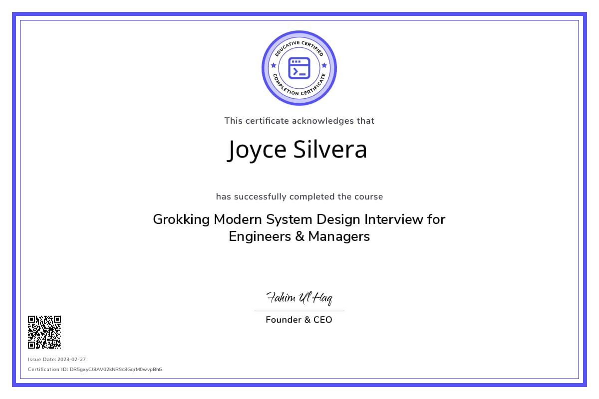 Course Certificate