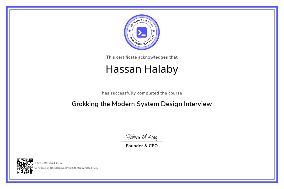 Course Certificate