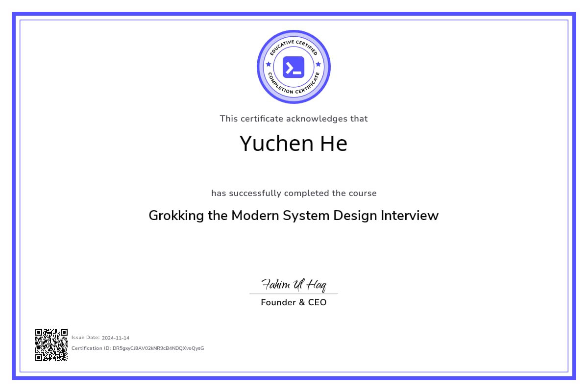 Course Certificate
