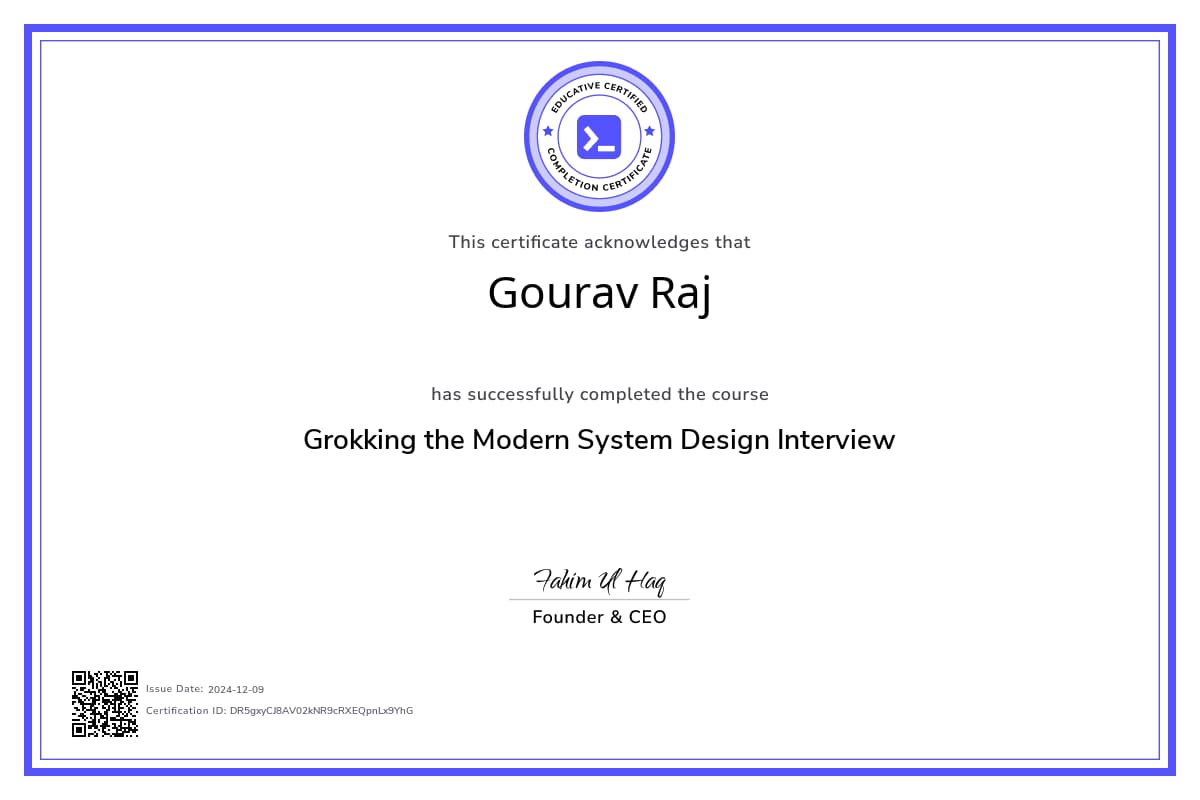 Course Certificate