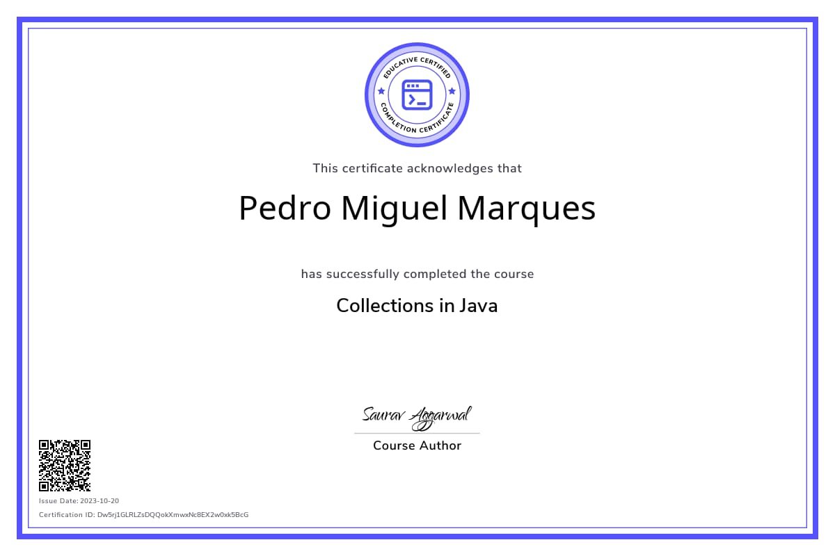Course Certificate