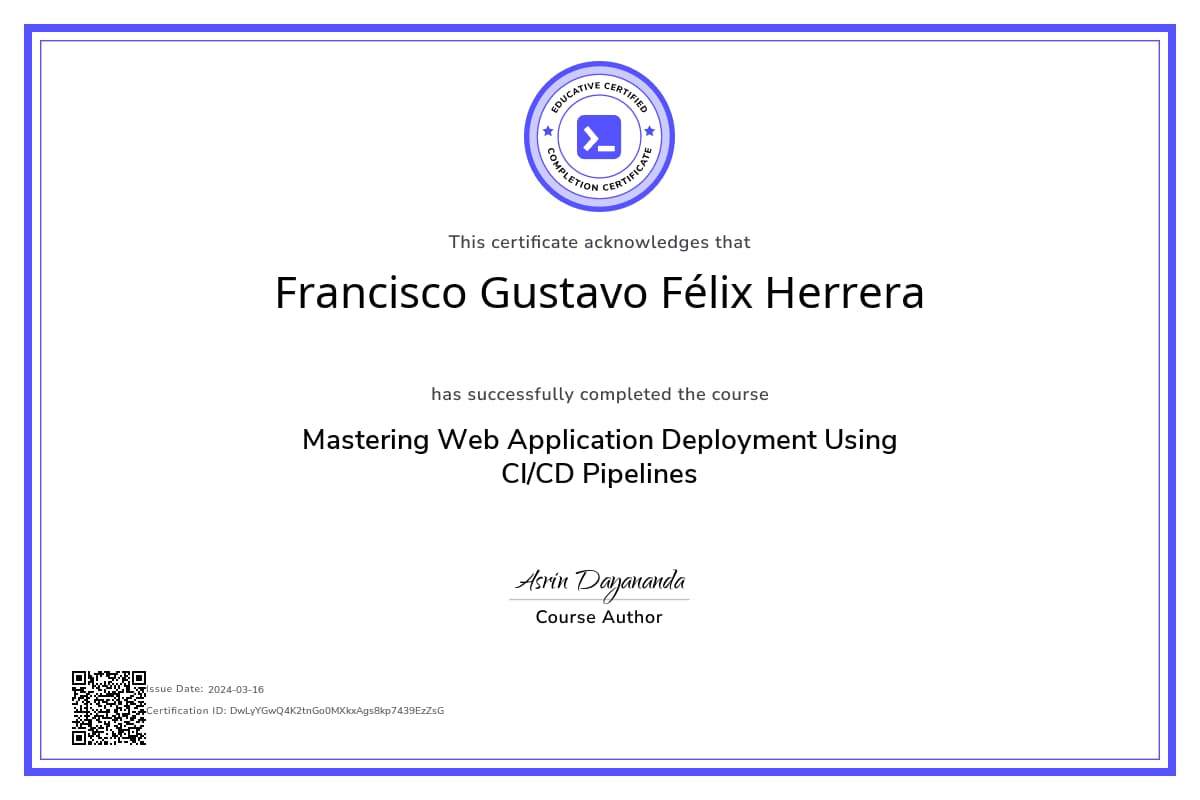 Course Certificate