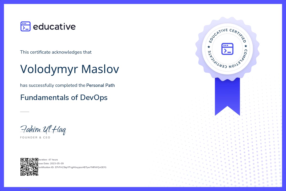 Personalized Path Certificate