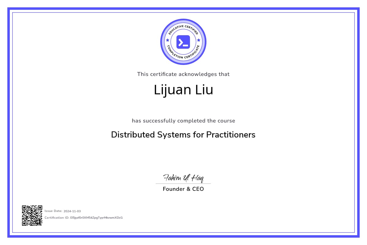 Course Certificate