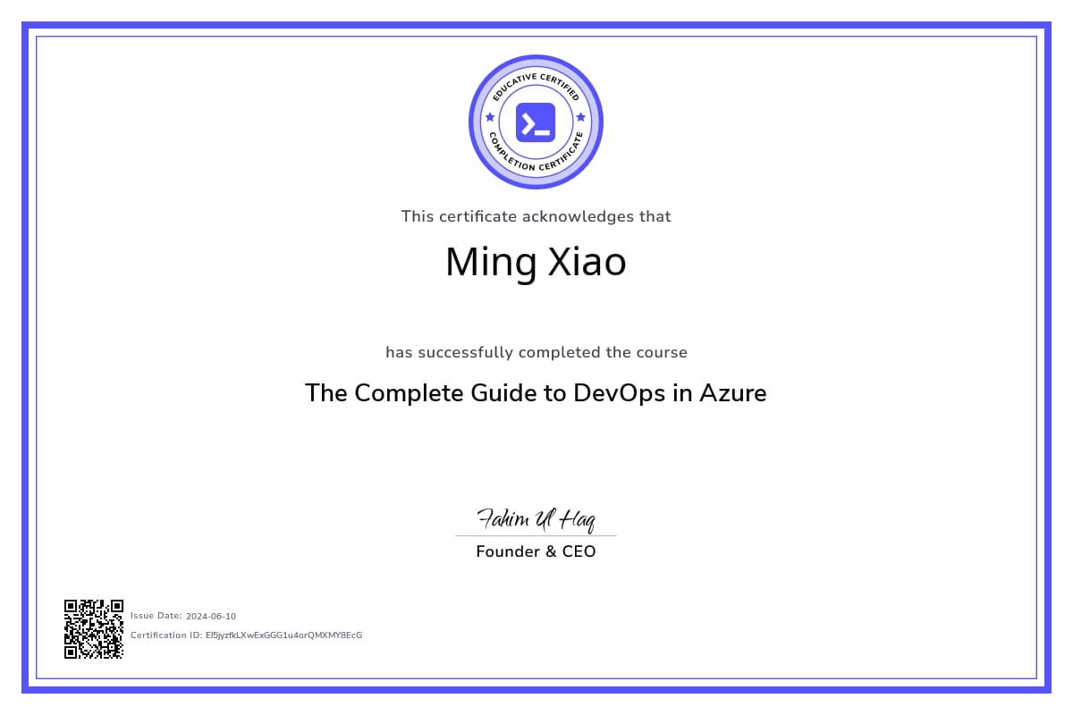Course Certificate