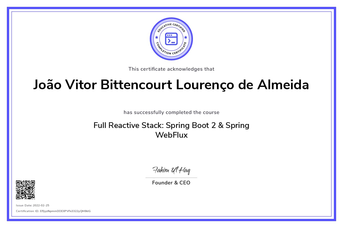 Personalized Path Certificate