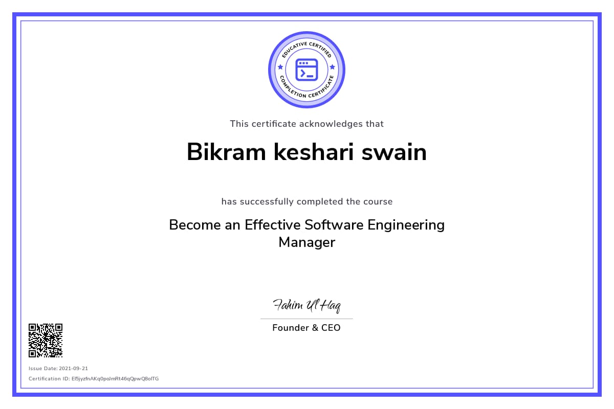 Personalized Path Certificate