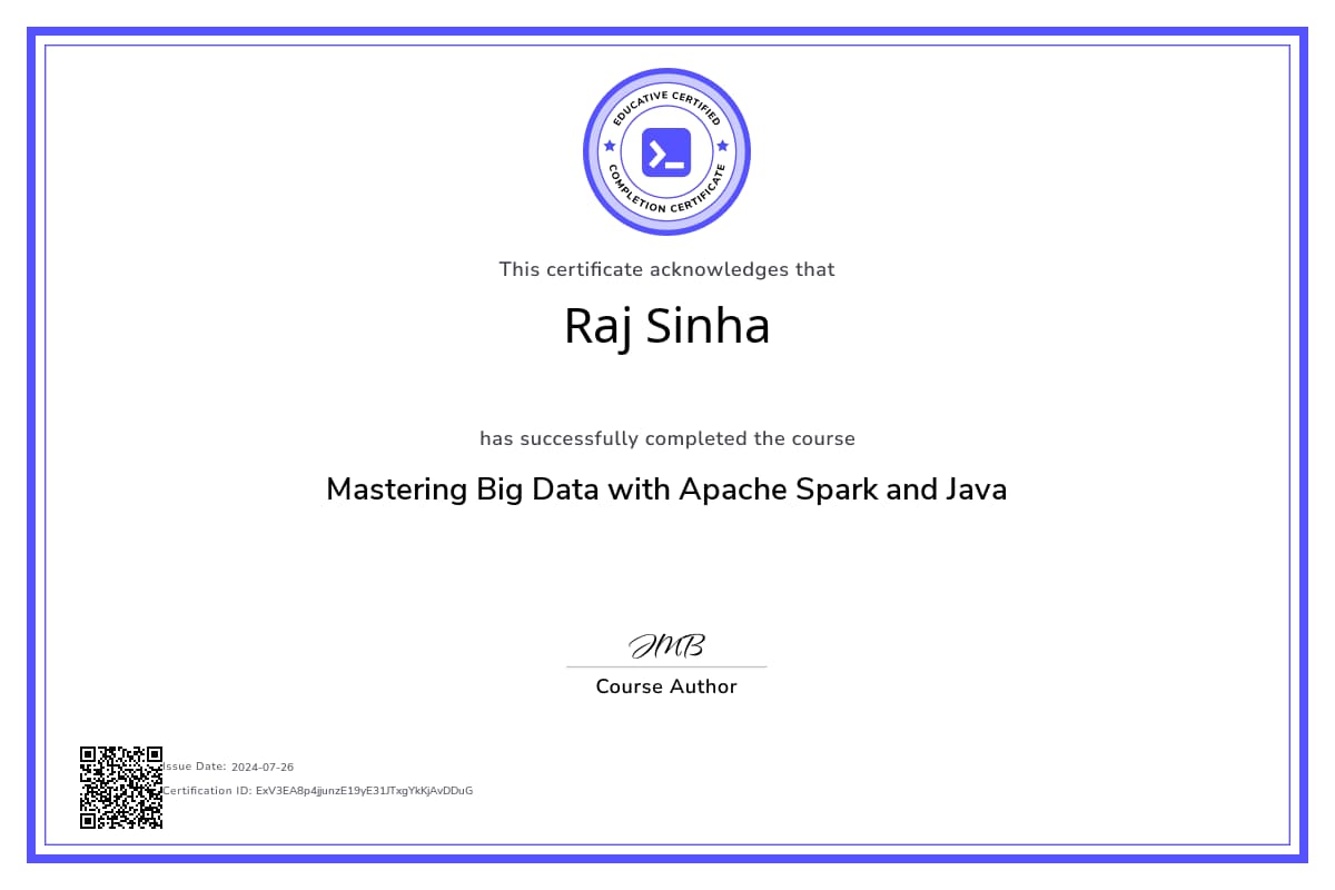 Course Certificate