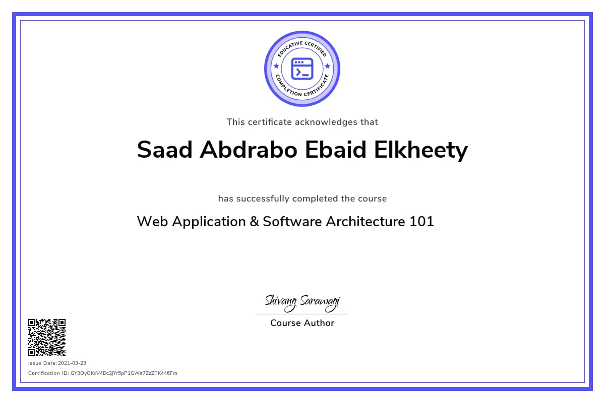 Personalized Path Certificate