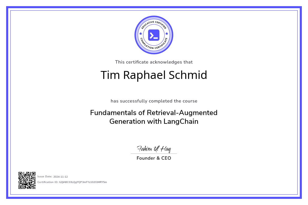 Course Certificate