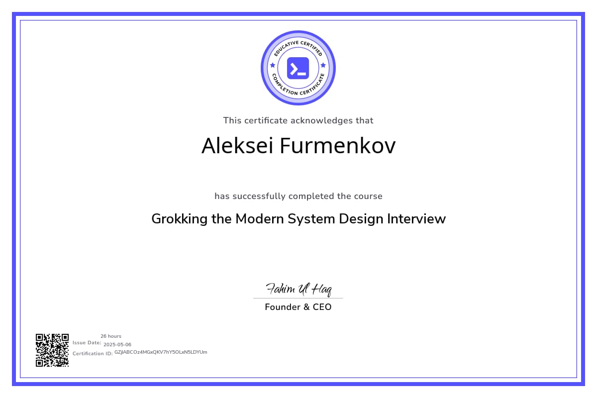 Course Certificate