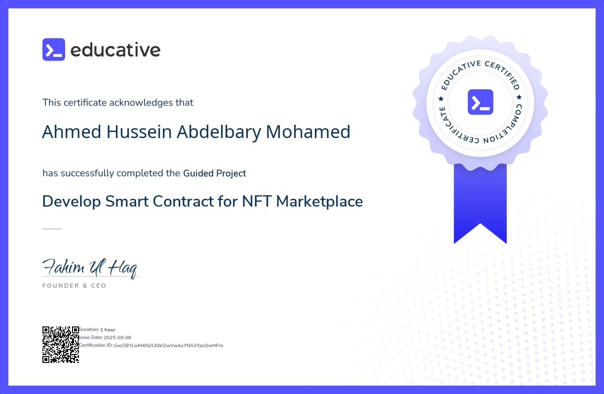 Project Certificate