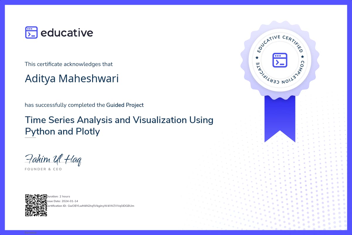 Project Certificate