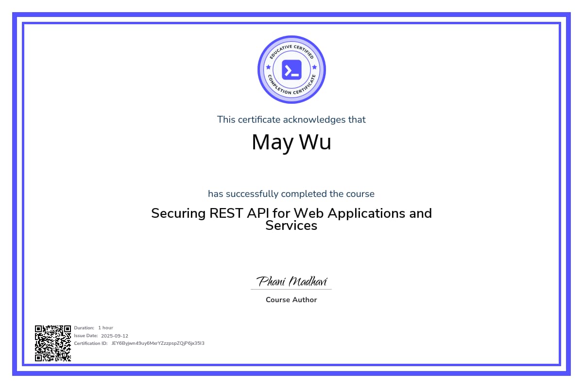 Personalized Path Certificate