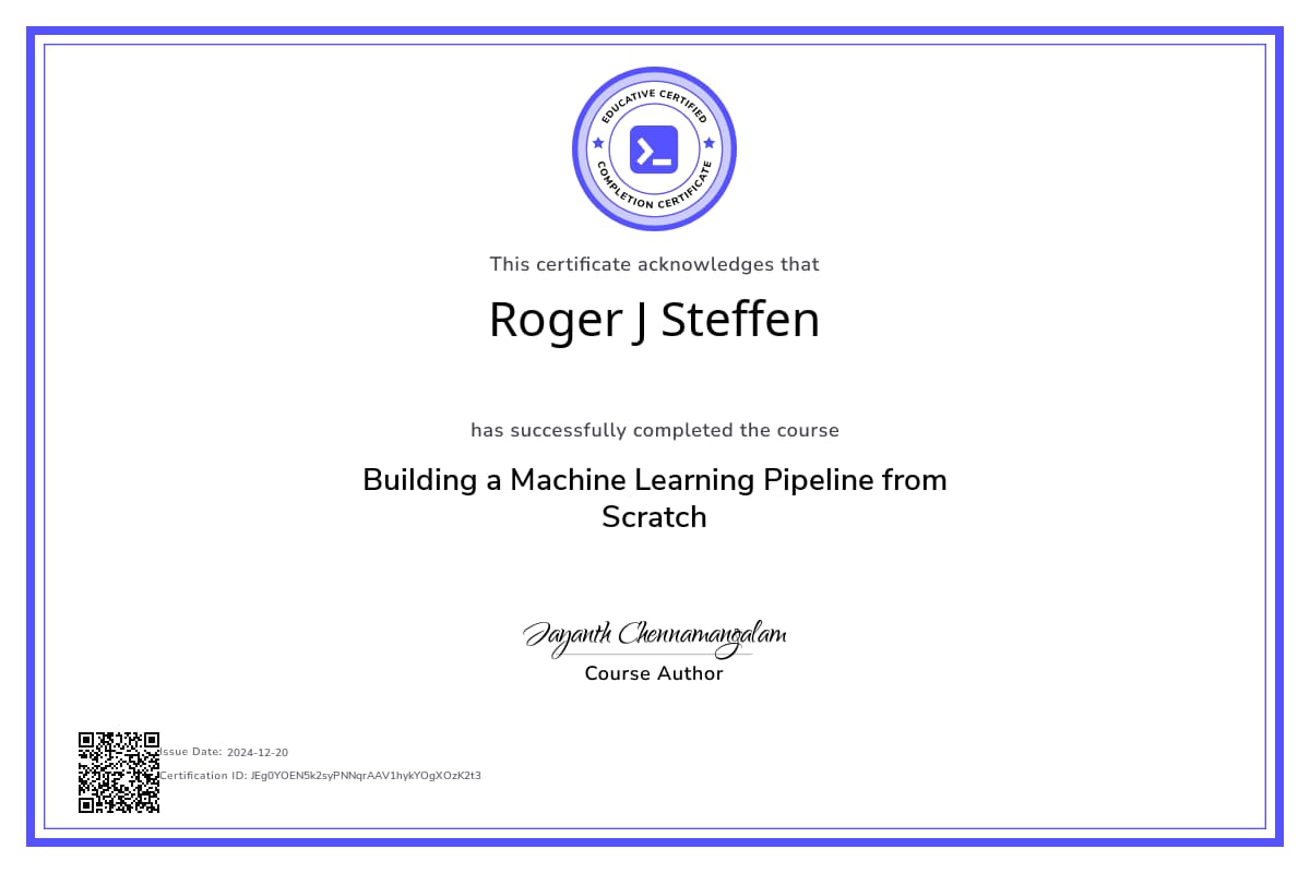 Course Certificate